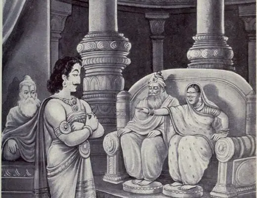 Conversation between Krishna and Duryodhana