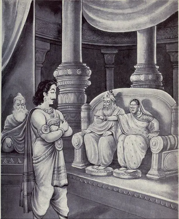 Conversation between Krishna and Duryodhana