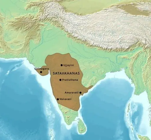 Satavahana Dynasty Map_of_the_Satavahanas