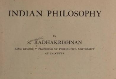 Wings of Indian Philosophy discussed in the book Indian Philosophy by Sarvepalli Radhakrishnan