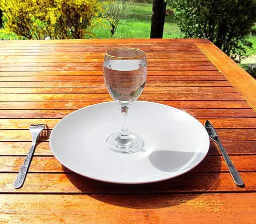 Upavasam or Fasting_4-Fasting-a-glass-of-water-on-an-empty-plate