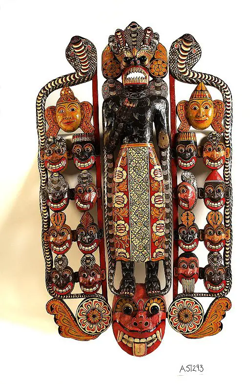 Sinhalese_mask_used_in_exorcism_and_showing_Wellcome